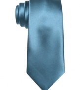 Make a singular statement. This Bar III skinny tie brightens up any monochromatic look.