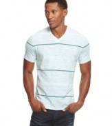 Everyday style gets elevated with this slim-fit striped t-shirt from Alfani Red.