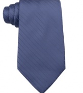 Thin, tonal stripes add some texture and depth to this classic monochromatic tie from Club Room.