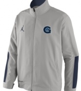 Get fired up! Keep the support of your favorite NCAA basketball team alive with this Georgetown Hoyas jacket from Nike.