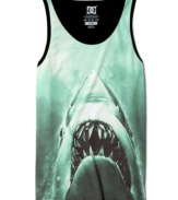 Thrill ride. Get your heart racing with this fun graphic tank from DC Shoes.