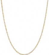 Add a touch of shine with a simple chain. Giani Bernini's 24k gold over sterling silver necklace features a twisted design. Approximate length: 18 inches.