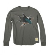 Go big or go home. Rep your Sharks with pride (and stay warm in the rink) with this waffle-knit thermal t shirt from Reebok.