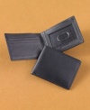 Streamline your essentials in this sleek wallet from Perry Ellis.