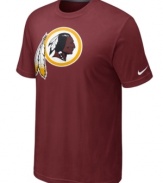 Go big! Display your love for the Washington Redskins loud and proud in this oversized-logo t-shirt from Nike.