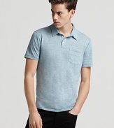 John Varvatos Star USA Basic Burnout Polo - Slim Fit