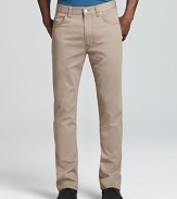 A fresh alternative to jeans, these Khaki pants from BOSS Black boast a flattering high waist and relaxed fit.