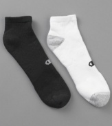 Dry goods. With moisture-wicking technology, these Champion socks keep you cool and comfortable all day long.