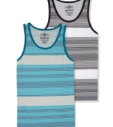 No learning curve here. You'll go straight to the top of your style class in this comfortable, striped tank from American Rag.