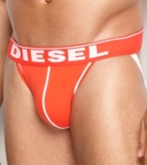 Who says support has to be boring? Here, Diesel hits just the right note of bright in its cotton stretch jockstrap.