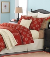 Charm your rooms with warmth of flannel and the timeless appeal of vintage-inspired designs. Martha Stewart Collection's Cross Stitch flannel duvet cover brings comfort home with a cross-stitch print on pure cotton. Printed reverse. (Clearance)