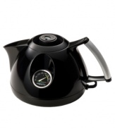 For the discerning tea drinker. The Presto electric tea kettle has a stainless steel infuser that can be used for brewing both loose leaf and bag teas. Built-in thermometer and timer ensure correct steeping temperature and timer. One-year warranty. Model 02704.