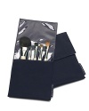 The Chic Travel Brush Set from Chantecaille is conveniently scaled down and especially handy for women on the go who choose to look pulled together wherever they travel. The range of smaller brushes, comfortably nestled in a chic navy case, can address virtually every makeup need. They include essential Cheek, Eye Basic, Eye Liner, Eye Perfector and Concealer Brushes.