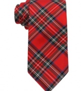 Tartan plaid from Tommy Hilfiger keeps any outfit on target.