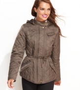 A more stylish take on the classic barn jacket, Esprit's diamond-quilted topper exudes sporty chic.