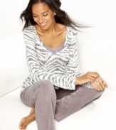 Treat her to festive comfort. These soft cotton pajamas by Alfani are a perfect gift for the holidays.