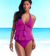 A simply perfect swim bottom to keep you looking chic at the beach, by Kenneth Cole Reaction