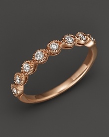 Diamond and 14K Rose Gold Stackable Ring, .25 ct. t.w.