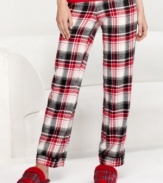 Lounge around in stylish comfort with Charter Club's Critters flannel pajama pants.