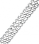 Trendy and chic. Giani Bernini's woven mesh bracelet is a must for every girl's jewelry collection. Set in sterling silver. Approximate length: 7 inches.