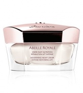 Enhanced with Guerlain's exclusive Royal Jelly, this exceptional night cream redefines the contours of the face while repairing and regenerating skin at night. Made in France. 1.7 oz. 