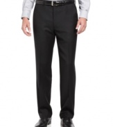 Round out your dress wardrobe with classic black pants from Lauren by Ralph Lauren.