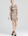 Opulent, shimmering beading elevates this Aidan Mattox dress to next-level glamour.