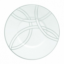 With platinum circles that represent the circles of life, the new Halo dinnerware pattern is the perfect choice for today's modern bride. Fresh in design, Halo brings the elegance of platinum on beautiful bright white bone china that is both graceful and contemporary.