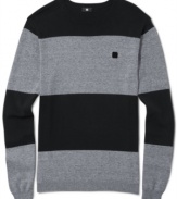 Get ready to pull out the big dogs. When the weather turns, this sweater from DC Shoes is ready to keep you warm in style.