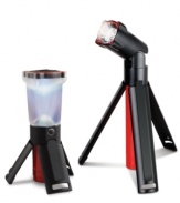 Perfect for home, outdoor or auto emergencies. Stay prepared with this 2-in-1 tripod flashlight and lantern set.