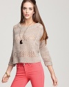 This loose-knit Ella Moss top is the perfect all-season layering piece. Pair it with color-pop jeans for a trend-right look.