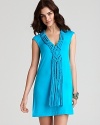 Nanette Lepore's island-inspired tunic refreshes with a bold, saturated hue.