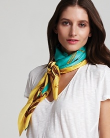 Lauren by Ralph Lauren Emilia Horse Bit Silk Square Scarf