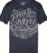 Pair this soft and lightweight 3rd & Army graphic tee with jeans for a cool and laid back look.