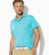 The iconic short-sleeved polo is crafted for a trim, modern fit from ultra-soft cotton interlock.