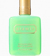 A rich-lathering liquid soap that cleanses and leaves skin feeling energized. Stimulates with menthol to help skin feel especially invigorated and refreshed. Lightly scented with Aramis Classic. 6.7 oz.