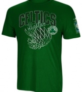 Take it to the hoop! Be a part of pumping up your favorite NBA team by showing support with this Boston Celtics graphic t-shirt from adidas.