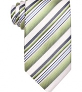 The classic. A simple striped tie from Geoffrey Beene is the standard you'll reach for again and again.