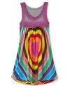 Flowers By Zoe Girls' Airbrush and Tie-Dye Rib Top bottom - Sizes 4-6X