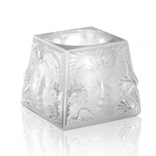 Originally designed by Rene Lalique in 1935, the elegant face in Masque de Femme has been reinvented in exceptional satin-finished votives.