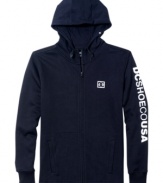 Zip into the coolest casual look -- this hoodie from DC Shoes will be your weekend standard.