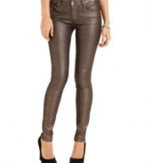 Go for a chic metallic look in these glam leggings from Tinseltown. Its bright shimmery finish adds pop to your look!