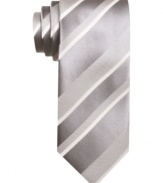 Stripe it rich. This tie from Alfani RED adds a note of classic sophistication to the modern man's dress wardrobe.