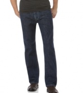 See what the fuss is about. These straight-cut jeans from BOSS by Hugo Boss are a perennial customer favorite.