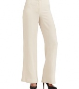 THE LOOKFlat-front styleWide waistband with concealed hook-and-eye closureZip flyWaist dartsWide-leg silhouetteTHE FITRise, about 11½Inseam, about 32½THE MATERIAL60% viscose/40% woolCARE & ORIGINDry cleanImportedModel shown is 5'10 (177cm) wearing US size 4. 