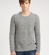 A luxe blend of merino wool and cashmere all in a classic crewneck pullover.CrewneckInverted seams at shouldersRibbed trimPullover style68% merino wool/29% cashmere/3% polyamideDry cleanImported