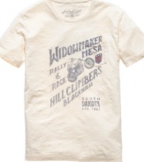 Get graphic. This T shirt from Lucky Brand Jeans brings a visual statement to your casual look.