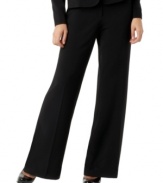 A must-have for your work wardrobe, AGB's petite suit pants feature a wide leg silhouette with a hint of flattering stretch.