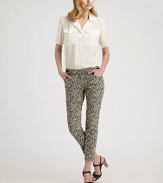 Printed pants are all over this season. This cropped, straight-leg design is not only on trend, but it flatters the body flawlessly, thanks to a hint of stretch.Button closureZip flyAllover printSolid pocketsInseam, about 28Rise, about 1974% cotton/24% polyamide/2% elastaneDry cleanImported Model shown is 5'10½ (179cm) wearing US size 4. 