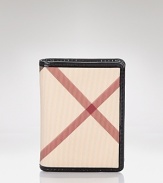 Burberry's sought-after check adorns this all-essential card case.